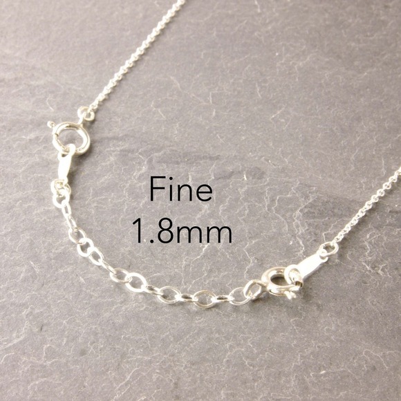 2" Sterling Silver Fine Chain Extender (posh 150-1sf) - Picture 2 of 5